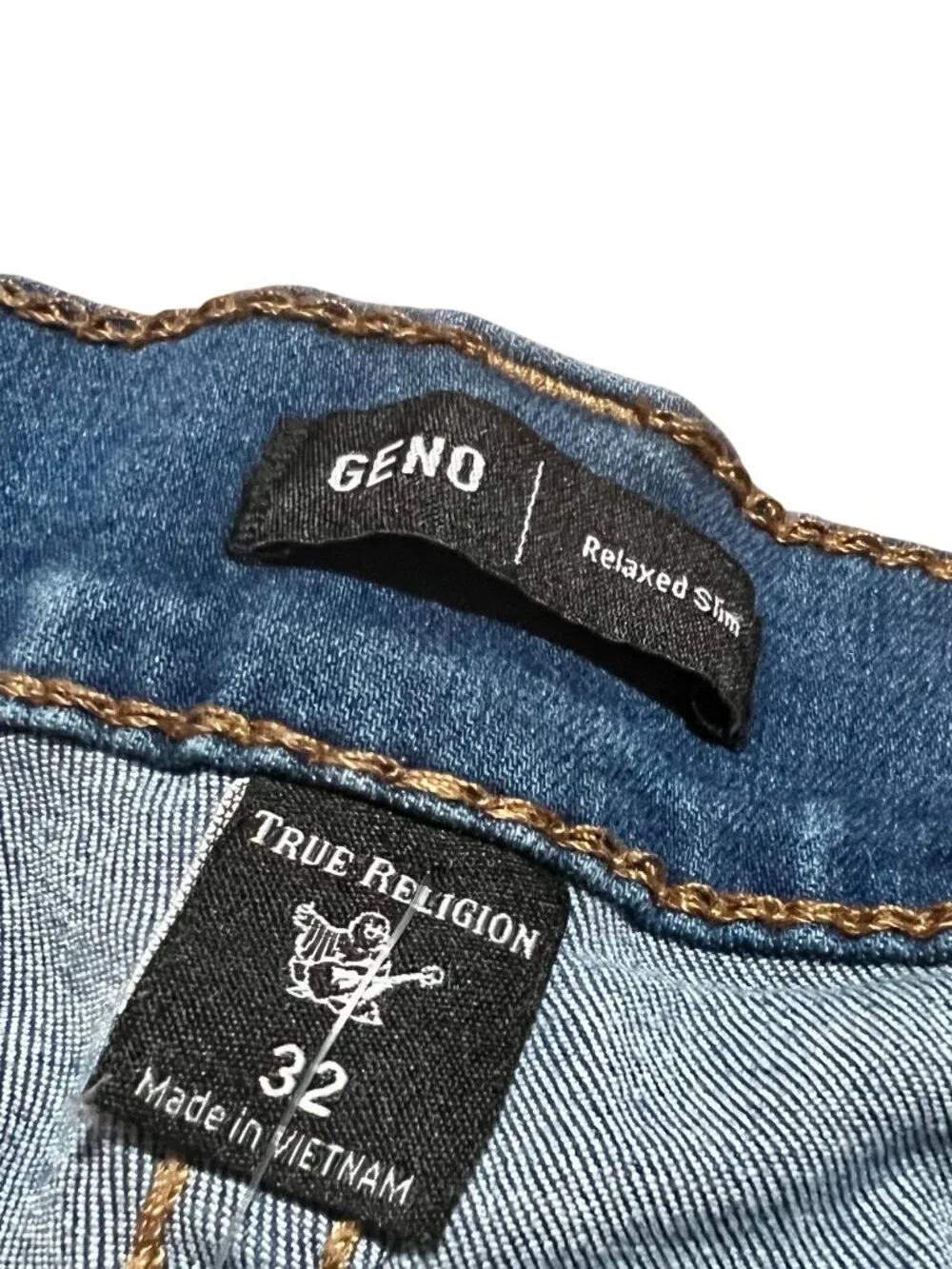 True Religion World Tour Geno Relaxed Slim Flit Distressed Denim Jeans, Men's 32